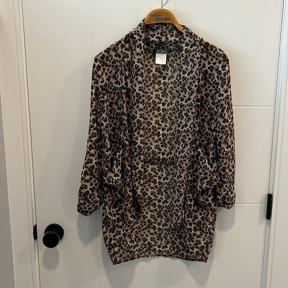 Robin vintage  leopard print cardigan - Picture 1 of 11